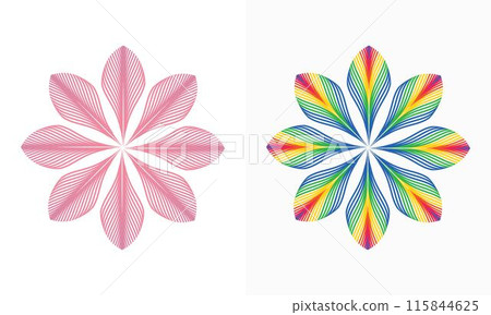 Abstract Flower Shape Modern Graphic Design Vector Abstract Flower Shape Modern Graphic Design Vector 115844625