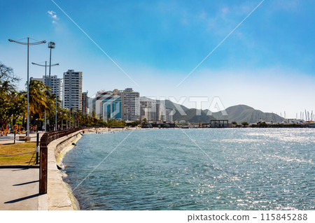 Vibrant cityscape of Santa Marta, Colombia 115845288