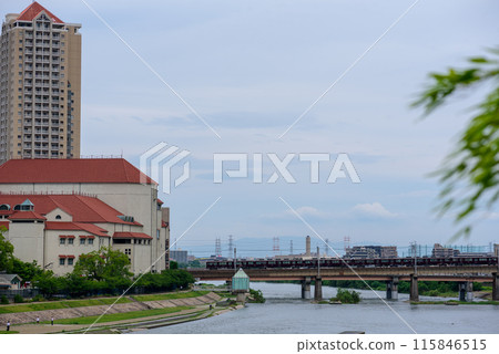 Hankyu Imazu Line Rail Bridge Hankyu Imazu Line Rail Bridge 115846515