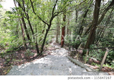 White stone steps leading to the inner sanctuary 115847287