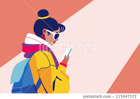 fashion woman. summer concept. lifestyle shopping vector illustration fashion woman. summer concept. lifestyle shopping vector illustration 115847372