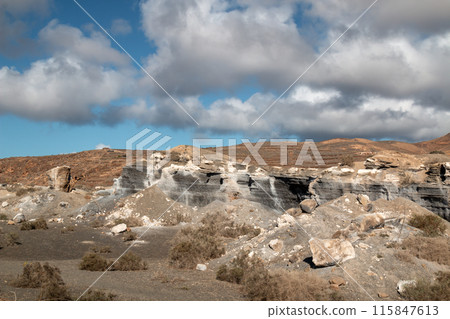 Rock formations park, Antigua Rofera, Lanzarote, Spain Rock formations park, Antigua Rofera, Lanzarote, Spain 115847613