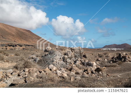 Rock formations park, Antigua Rofera, Lanzarote, Spain Rock formations park, Antigua Rofera, Lanzarote, Spain 115847621