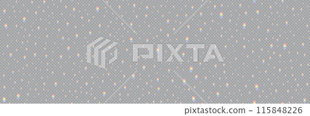 Small rainbow lights falling or floating in a seamless pattern Small rainbow lights falling or floating in a seamless pattern 115848226