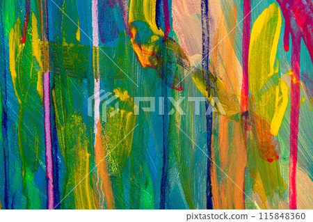 Abstract painting texture with a colorful surface. Abstract painting texture with a colorful surface. 115848360