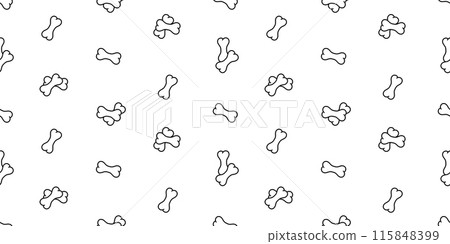 Dog bone seamless pattern cartoon doodle vector tile background gift wrapping paper repeat wallpaper illustration scarf isolated design Dog bone seamless pattern cartoon doodle vector tile background gift wrapping paper repeat wallpaper illustration scarf isolated design 115848399
