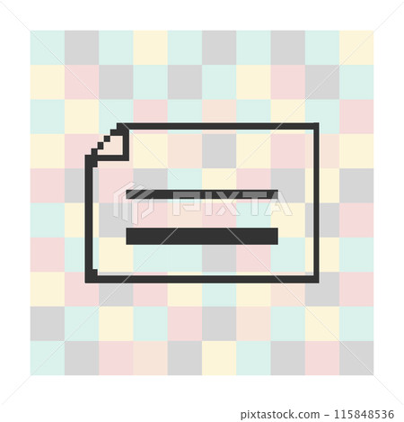 Vector pixel icon speech bubbles square background Vector pixel icon speech bubbles square background 115848536