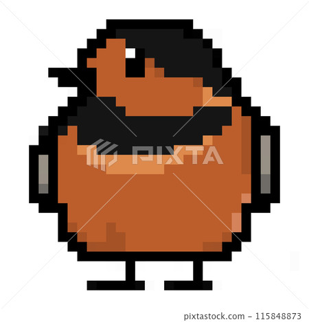 Pixel art Animal illustration Auston's varied tit A subspecies of varied tit Pixel art Animal illustration Auston's varied tit A subspecies of varied tit 115848873