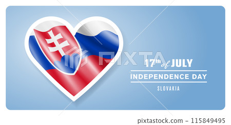 Slovakia happy independence day greeting card, banner vector illustration Slovakia happy independence day greeting card, banner vector illustration 115849495