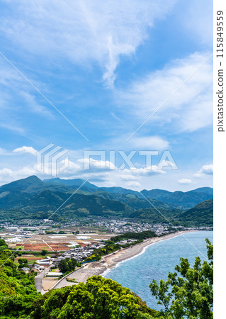 View of Senjiseki Beach from Senjiseki Observatory [Unzen City, Nagasaki Prefecture] 115849559
