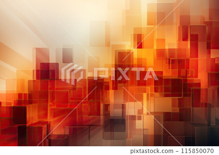 Abstract red square background in 3D format, backgrounds for marketing and advertising firms, red square texture. 115850070