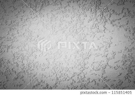 Grey vignette abstract design grey plaster wall stucco texture background rough solid hard structure 115851405