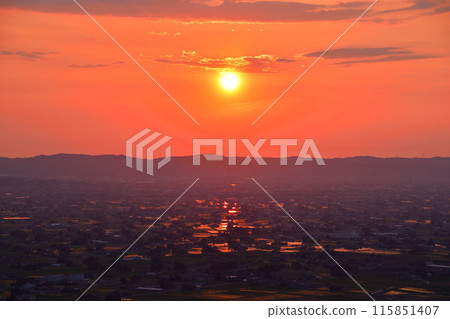 Evening Scene: Scattered Village Evening Scene: Scattered Village 115851407