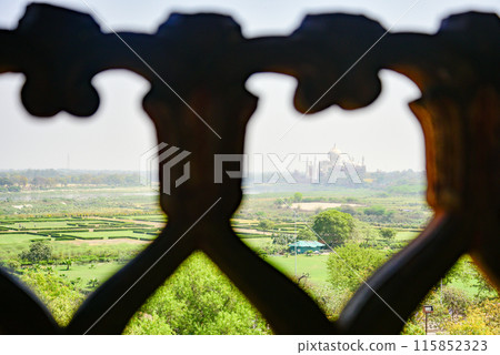 A beautiful view of Agra Fort in India A beautiful view of Agra Fort in India 115852323