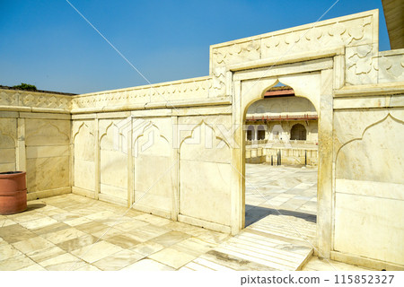 A beautiful view of Agra Fort in India 115852327