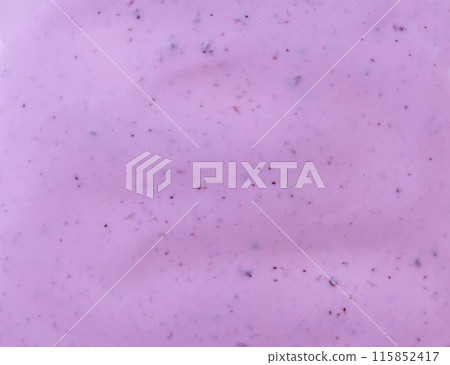 violet texture of blueberry yogurt background.Top view. 115852417