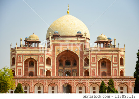 A beautiful view of Humayun's Tomb in Delhi, India A beautiful view of Humayun's Tomb in Delhi, India 115853112