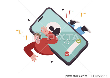 Tough telephone conversations put pressure on man, who has become victim of telephone scammers 115853355
