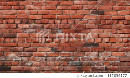 Red brick wall texture. Generative AI Red brick wall texture. Generative AI 115854177