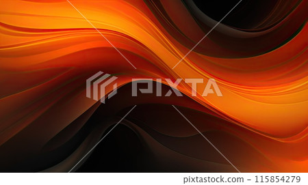 Orange-black gradient. Generative AI 115854279