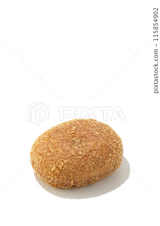 Curry bread photographed on a white background 115854902
