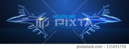 Fighter jet. Military aircraft, Aerospace innovation, AI in Air defense 115855759