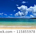 Okinawa's sea and bridge 115855978