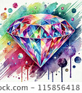 Diamond watercolor painting 115856418