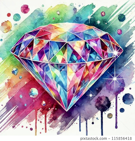 Diamond watercolor painting 115856418