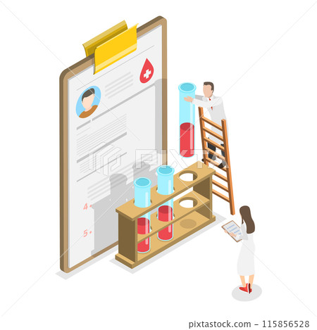 3D Isometric Flat Illustration of Allergy Testing and Treatment, Healthcare and Medicine. Item 3 3D Isometric Flat Illustration of Allergy Testing and Treatment, Healthcare and Medicine. Item 3 115856528