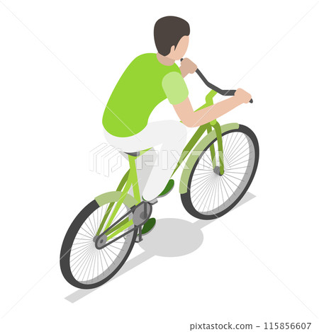 3D Isometric Flat Vector Illustration of Climate Change, Sustainable Lifestyle. Item 9 115856607