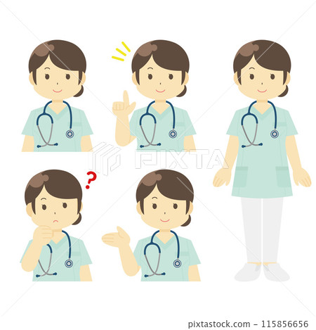 女護士的插圖 115856656