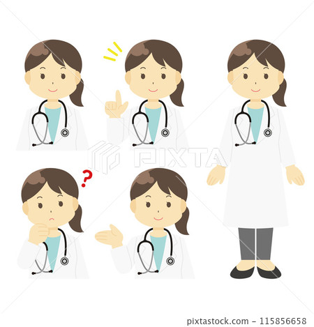 一位女性醫生的例證 115856658
