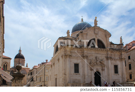 Iconic church Saint Blaise in downtown Dubrovnik Iconic church Saint Blaise in downtown Dubrovnik 115856731