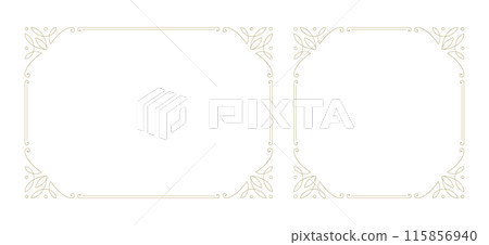 Decorative vintage ornament frame vector design element 115856940