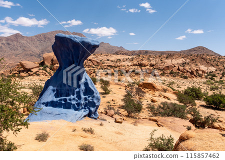Great panoramic landscape of the Anti-Atlas mountains 115857462