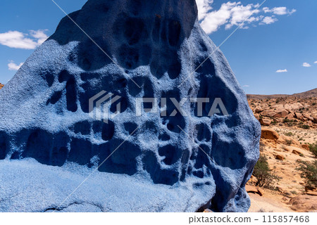 Great panoramic landscape of the Anti-Atlas mountains 115857468