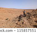 Great panoramic landscape of the Anti-Atlas mountains 115857551