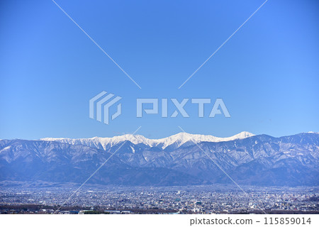 甲府市的南阿爾卑斯山景觀 甲府市的南阿爾卑斯山景觀 115859014