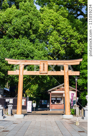 Appearance of Izumi Shrine at Kumamoto's Suizenji Jojuen (Torii gate at the entrance) [Tourist attraction in Kumamoto city] 115859234