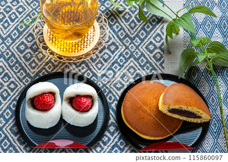 日式甜點和茶 115860097