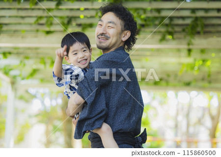 Parent and child of yukata 115860500