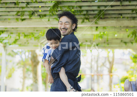 Parent and child of yukata Parent and child of yukata 115860501