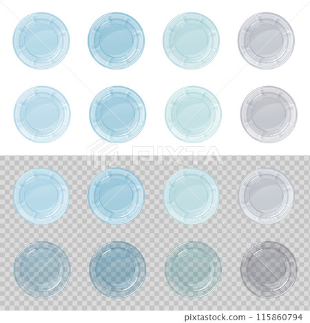 從正上方看到的一杯水的插圖素材集 從正上方看到的一杯水的插圖素材集 115860794