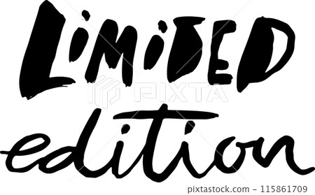 Limited Edition Modern Lettering Design. Limited Edition Modern Lettering Design. 115861709