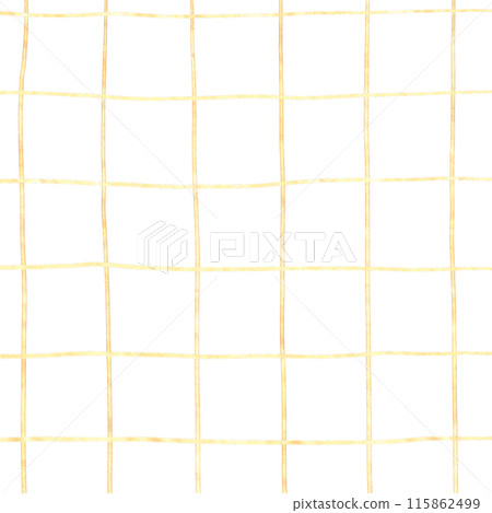White Gold Plaid Gingham Check Hand Drawn Background Overlay 115862499