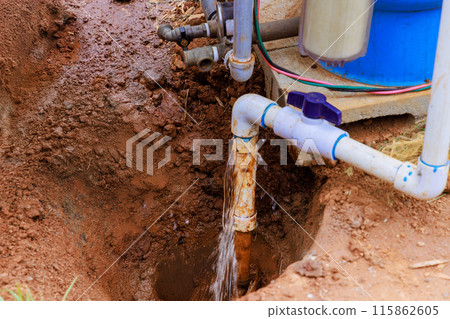 Maintenance of private residence artesian well pump for water supply Maintenance of private residence artesian well pump for water supply 115862605