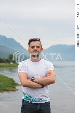Teletskoye lake in Altai mountains 115862783