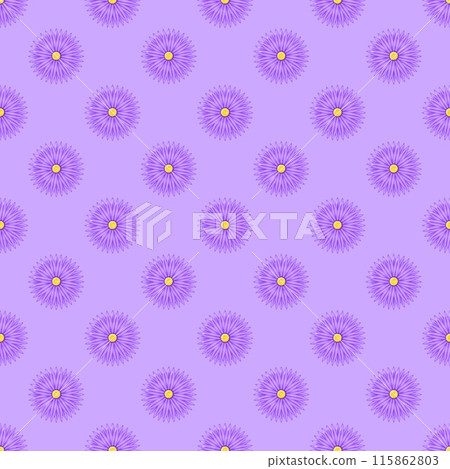 green pattern with flowers 115862803