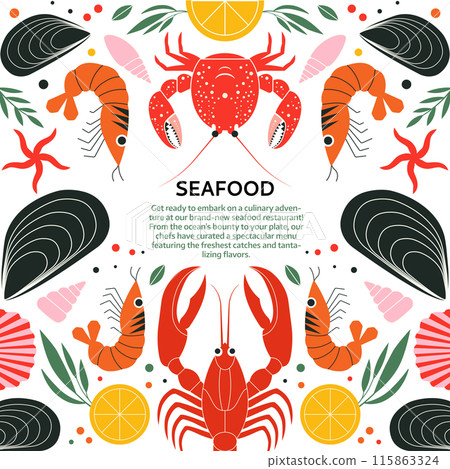 Seafood Restaurant Menu Template Seafood Restaurant Menu Template 115863324